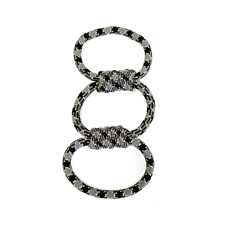 Indendørs udendørs 3 Ringe Pet Chew Toy