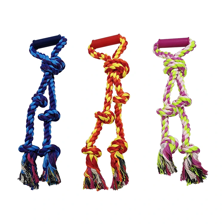 Twisted Rope 5 Knot Tug Dog Legetøj